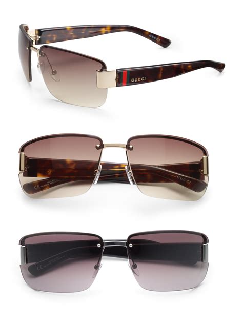 gucci rimless sunglasses women's|gucci rimless sunglasses men's.